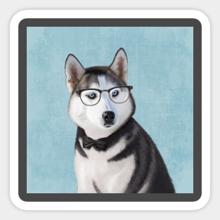 Mr Husky Sticker